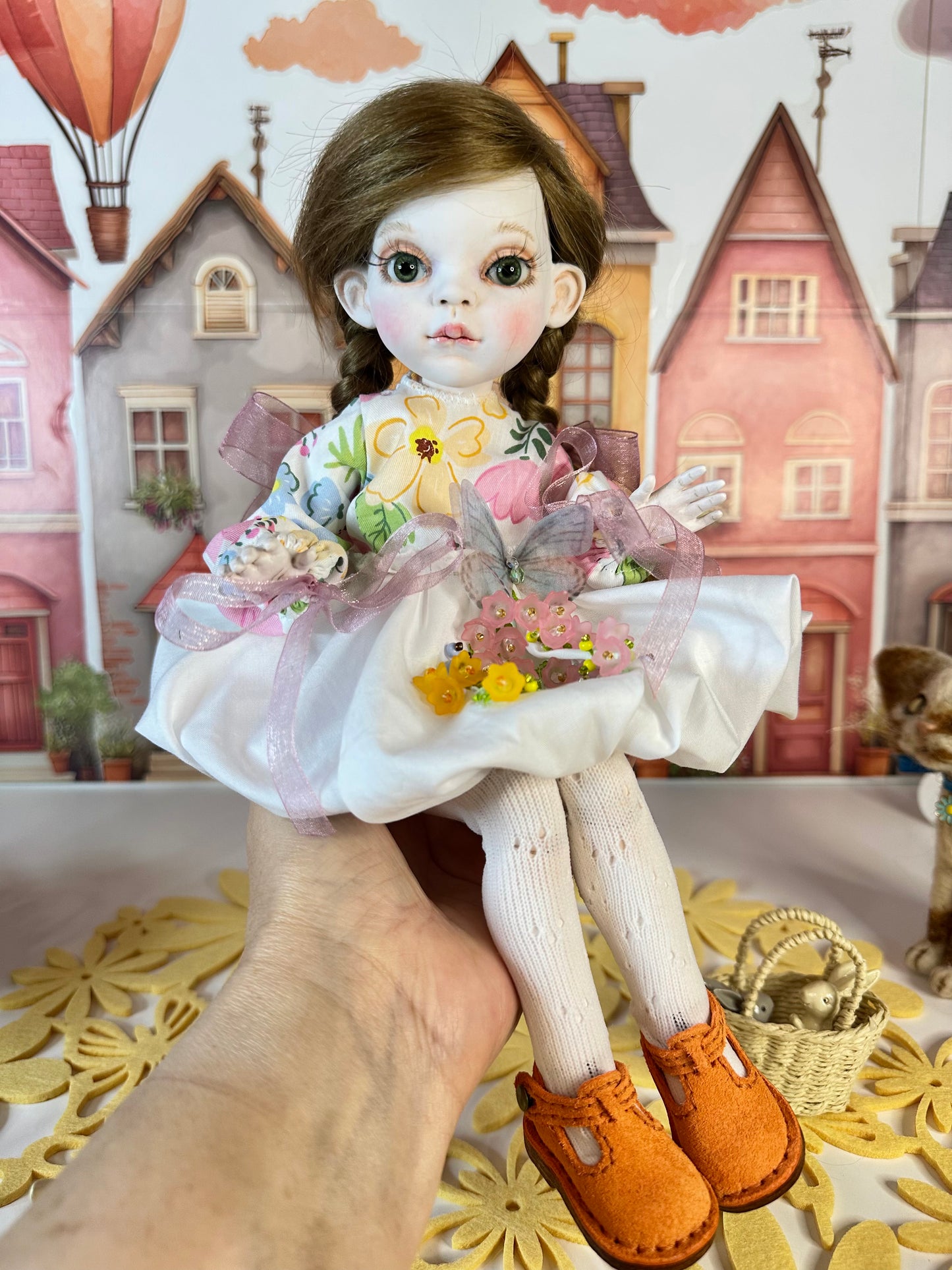Willow — The Little Autumn Garden Doll 🍂 | OOAK BJD Doll | Handmade Ball Jointed Collectible