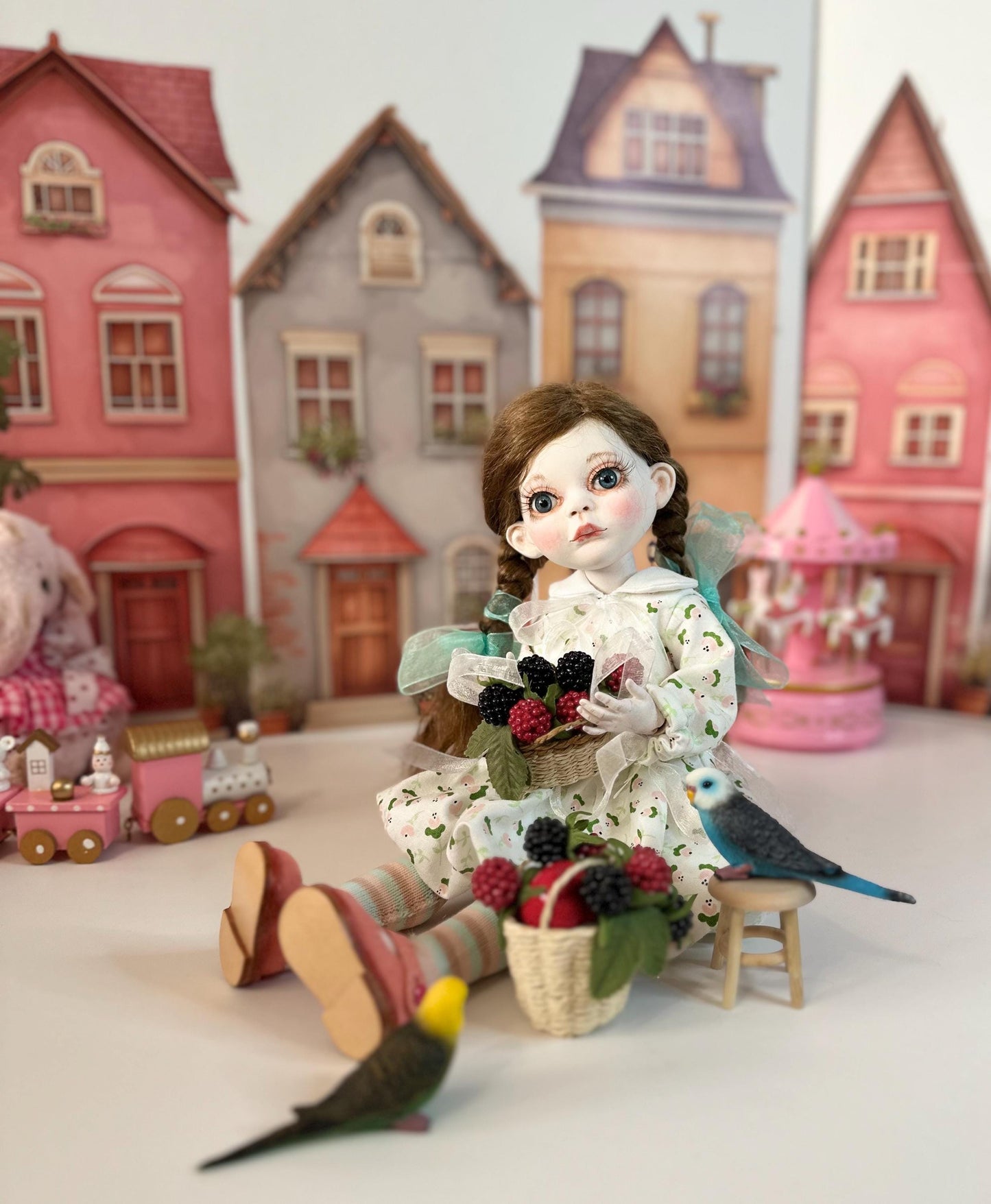 Lily — The Little Spring Town Doll 🌸 | OOAK BJD Doll | Handmade Ball Jointed Collectible