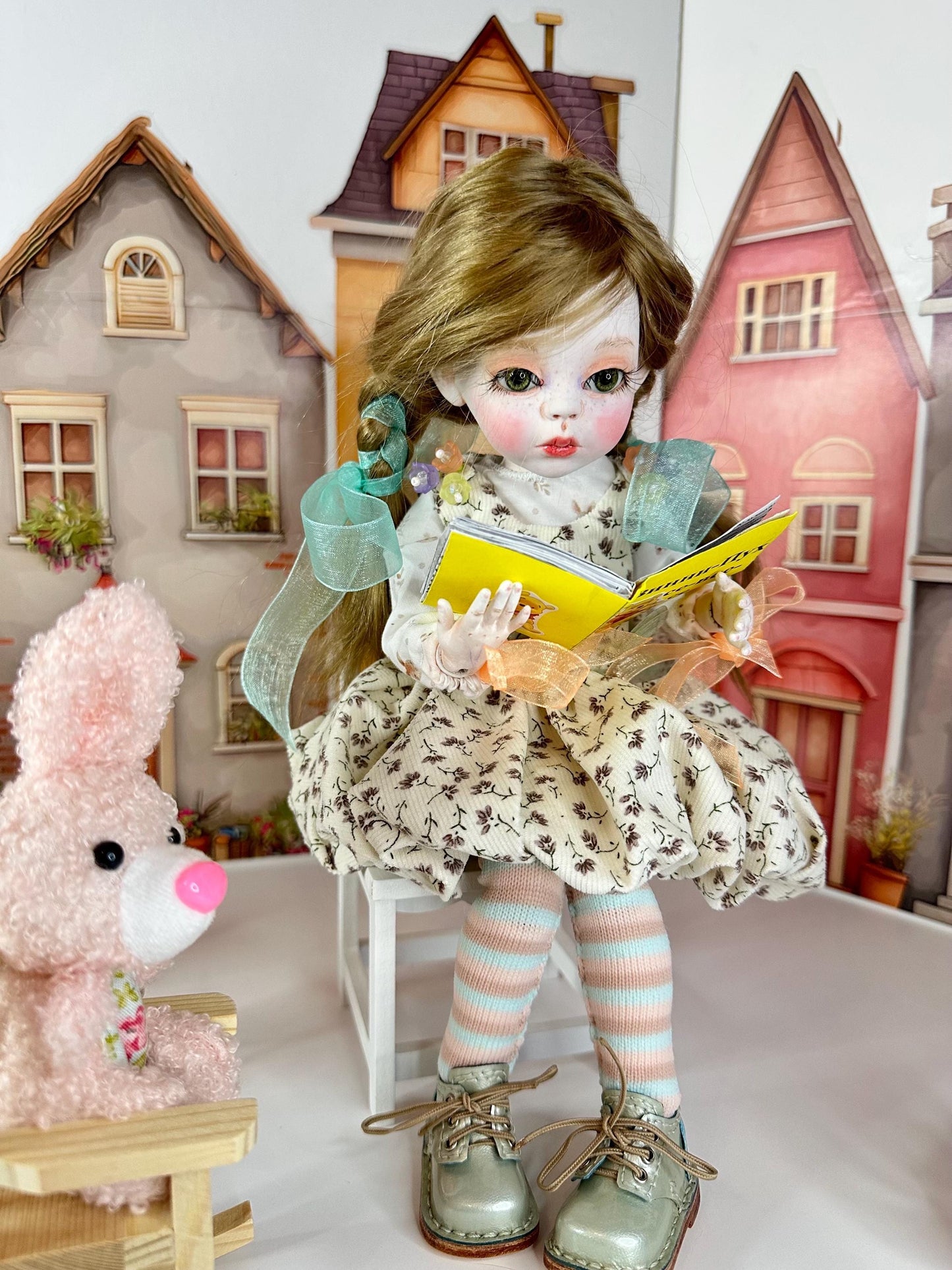 Hazel — The Berry Basket Doll 🍇 | OOAK BJD Doll | Handmade Ball Jointed Collectible