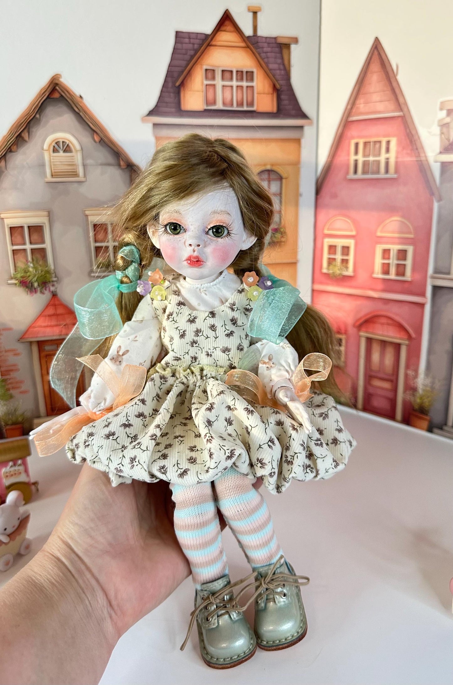 Hazel — The Berry Basket Doll 🍇 | OOAK BJD Doll | Handmade Ball Jointed Collectible