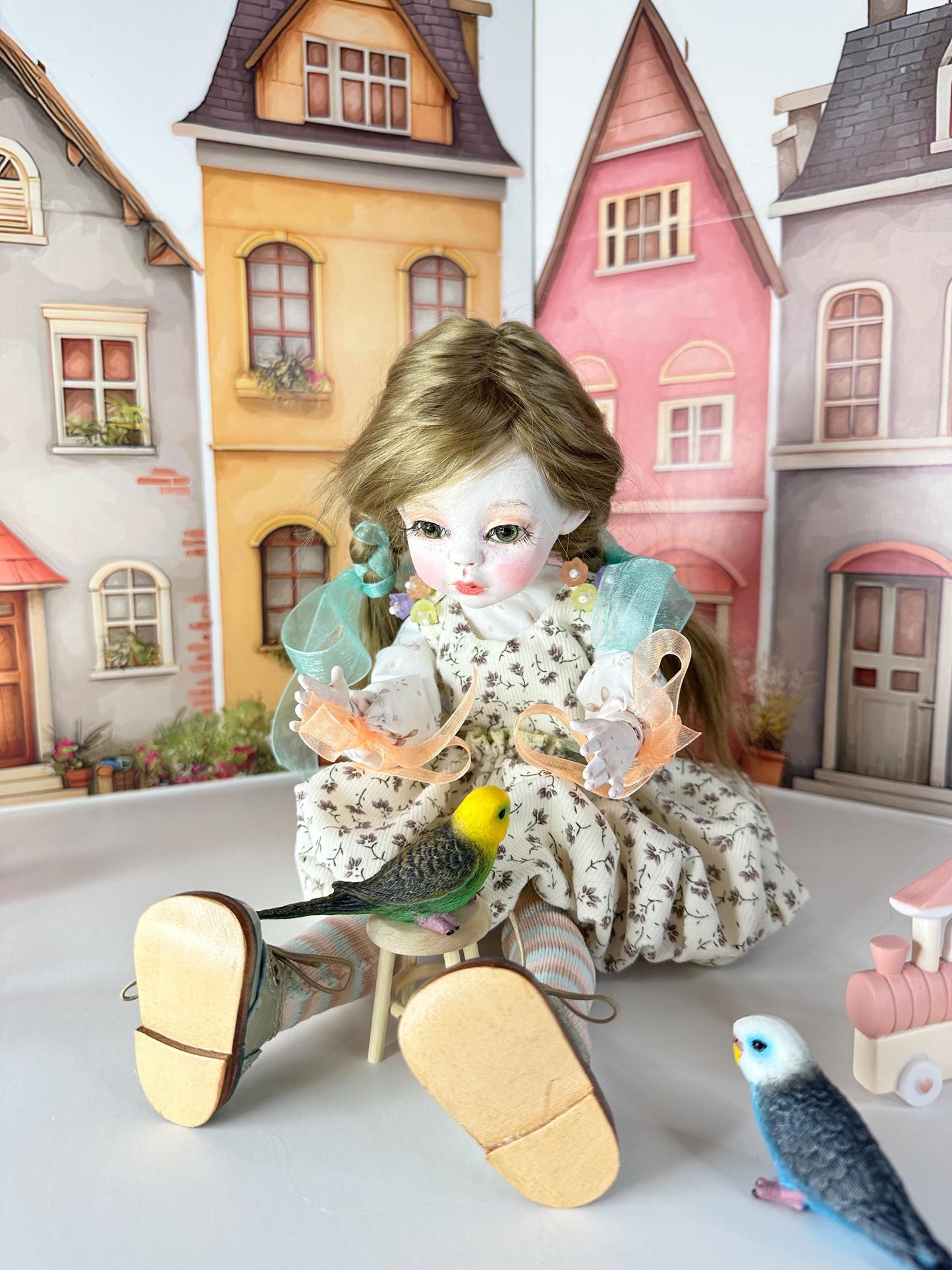 Hazel — The Berry Basket Doll 🍇 | OOAK BJD Doll | Handmade Ball Jointed Collectible