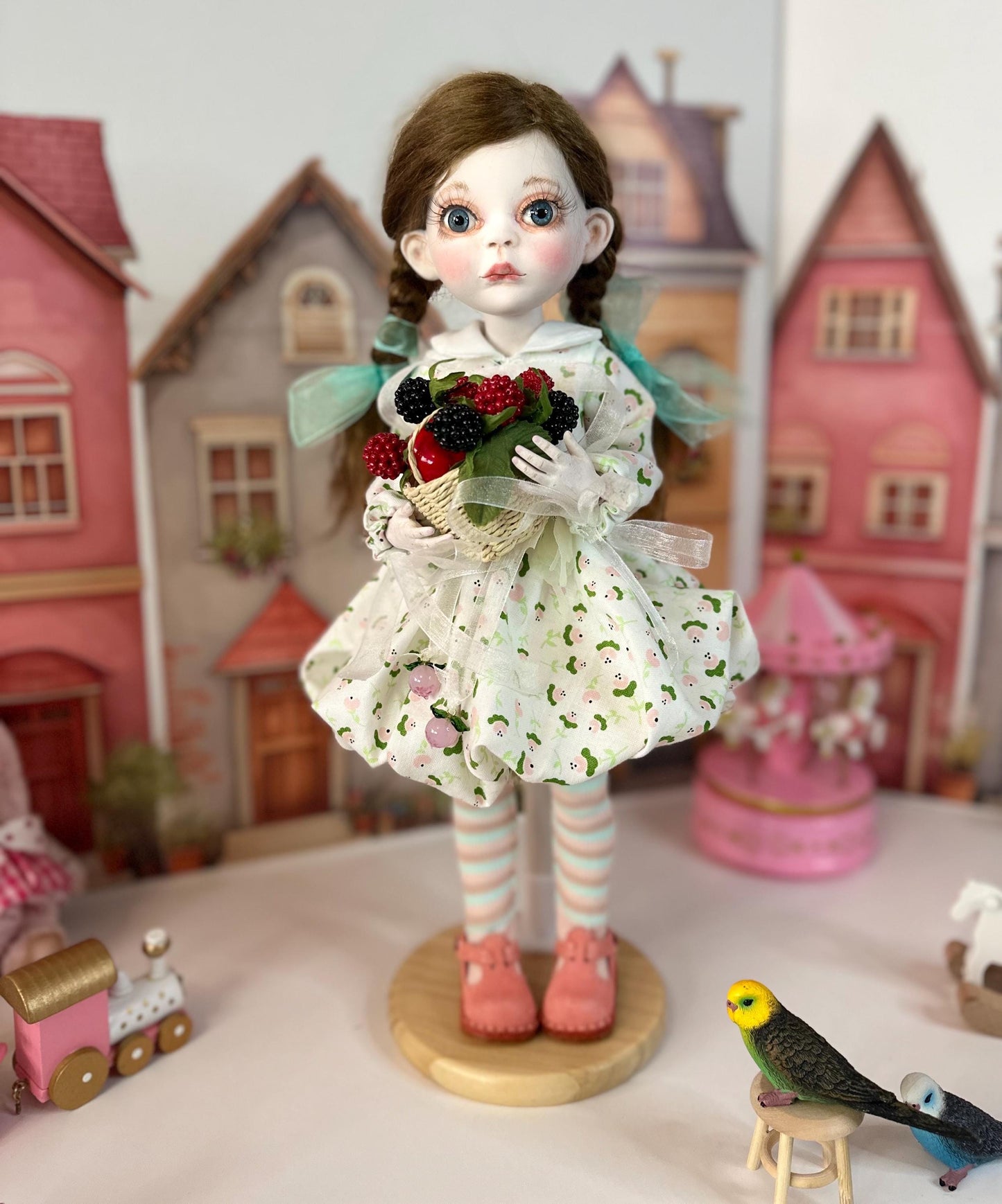 Lily — The Little Spring Town Doll 🌸 | OOAK BJD Doll | Handmade Ball Jointed Collectible