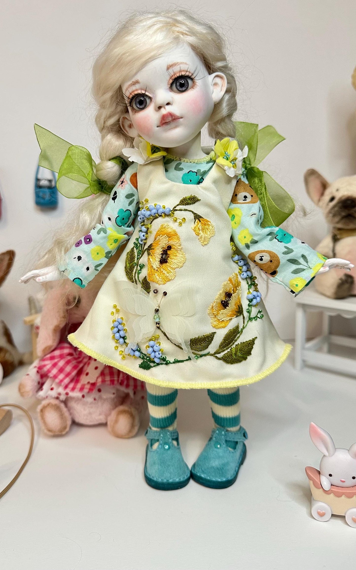 Daisy — The Butterfly Garden Doll 🦋 | OOAK BJD Doll | Handmade Ball Jointed Collectible by Olga Uvarova