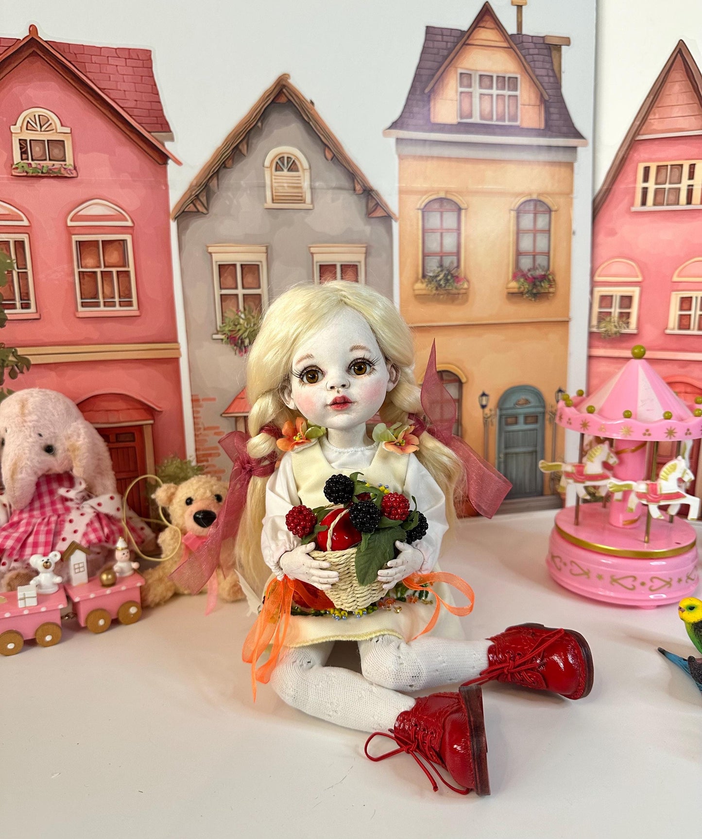 Poppy — The Little Meadow Doll 🌺 | OOAK BJD Doll | Handmade Ball Jointed Collectible