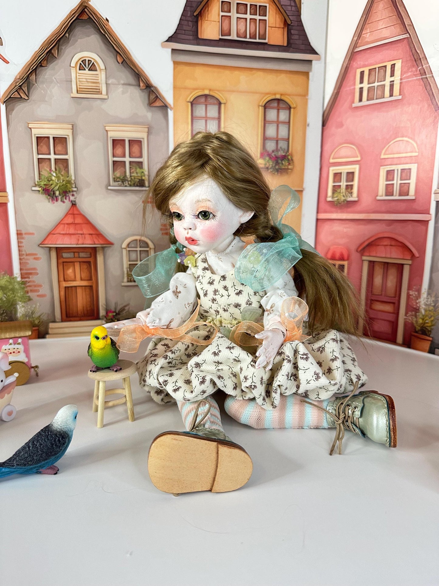 Hazel — The Berry Basket Doll 🍇 | OOAK BJD Doll | Handmade Ball Jointed Collectible
