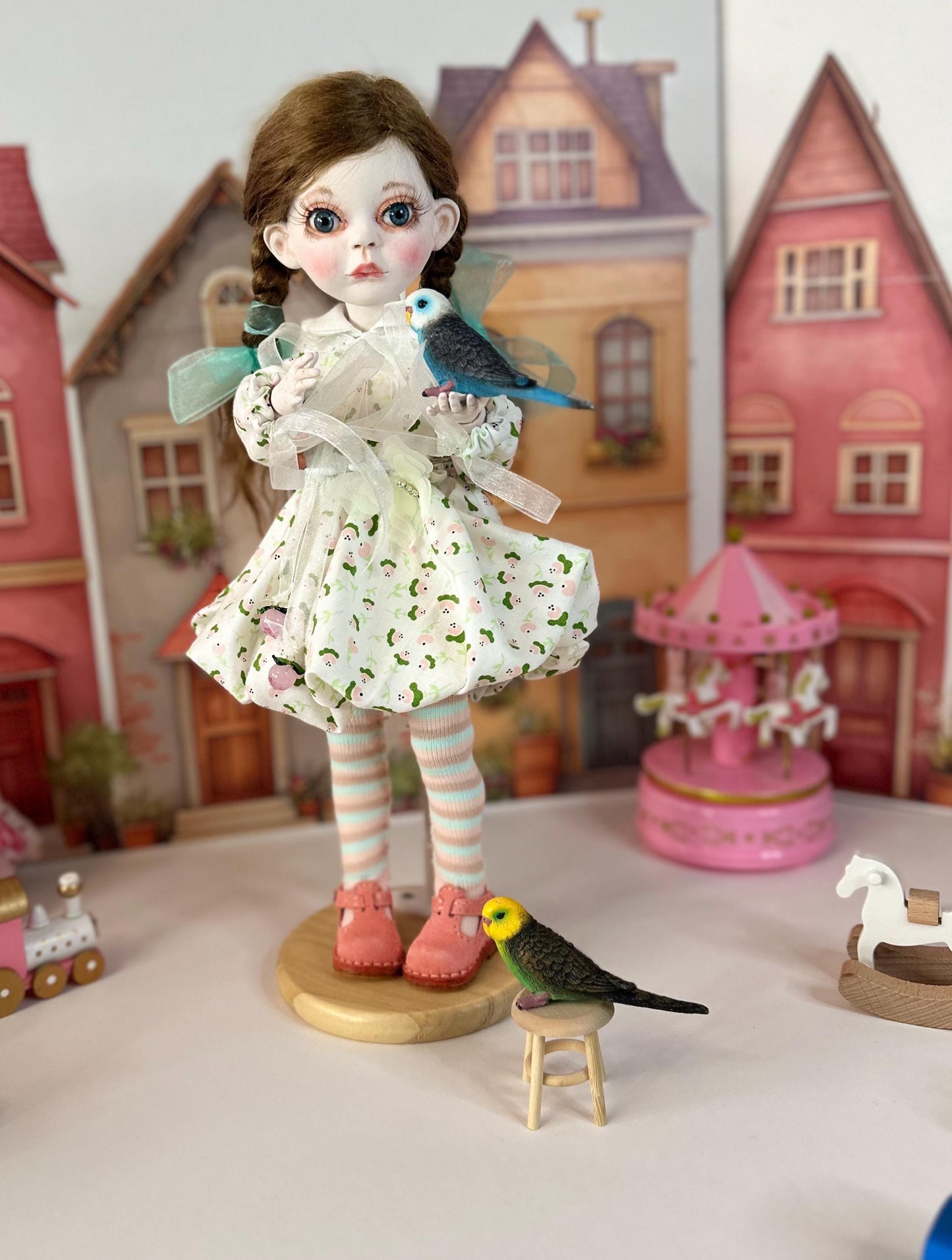 Lily — The Little Spring Town Doll 🌸 | OOAK BJD Doll | Handmade Ball Jointed Collectible