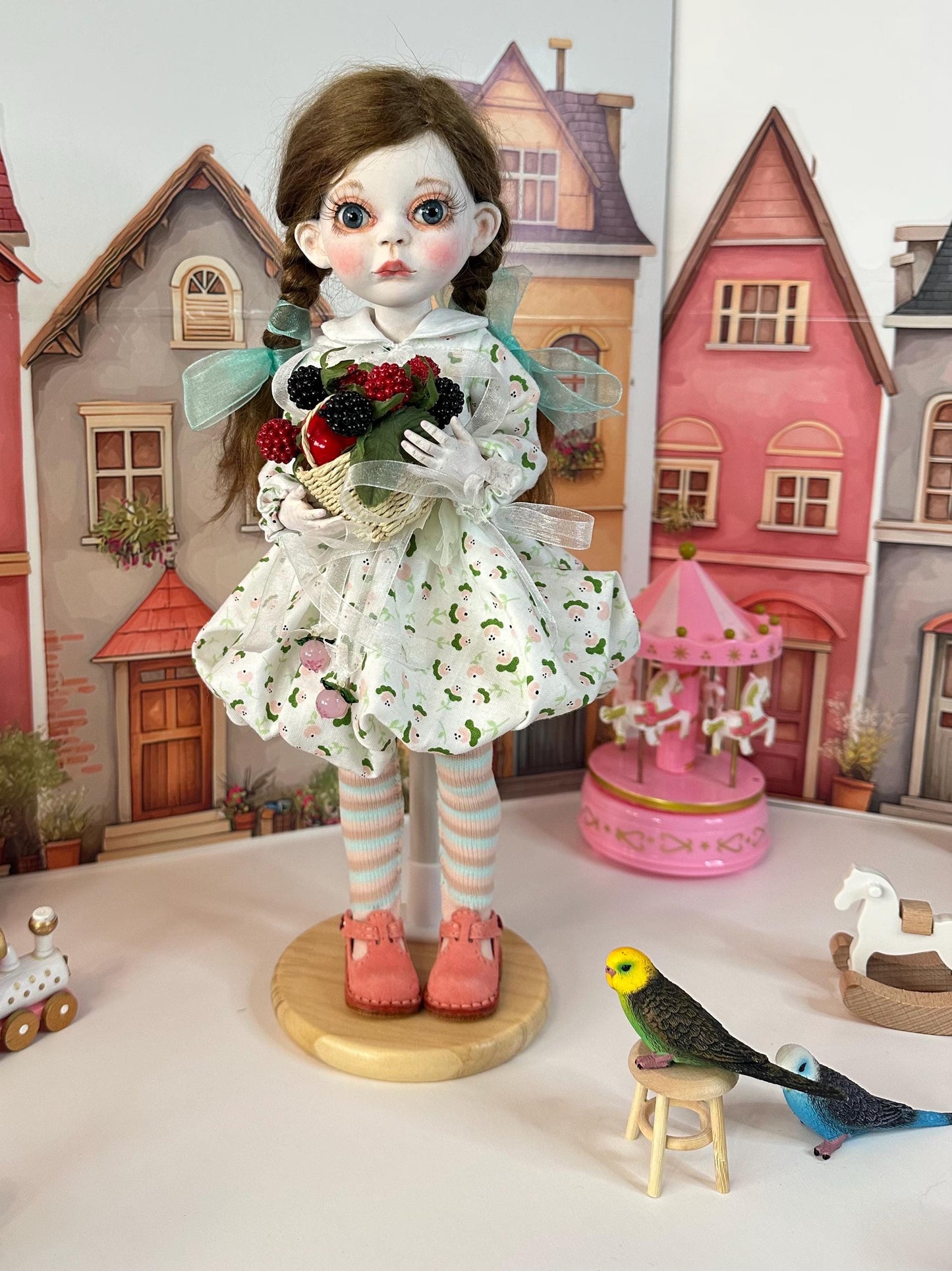 Lily — The Little Spring Town Doll 🌸 | OOAK BJD Doll | Handmade Ball Jointed Collectible