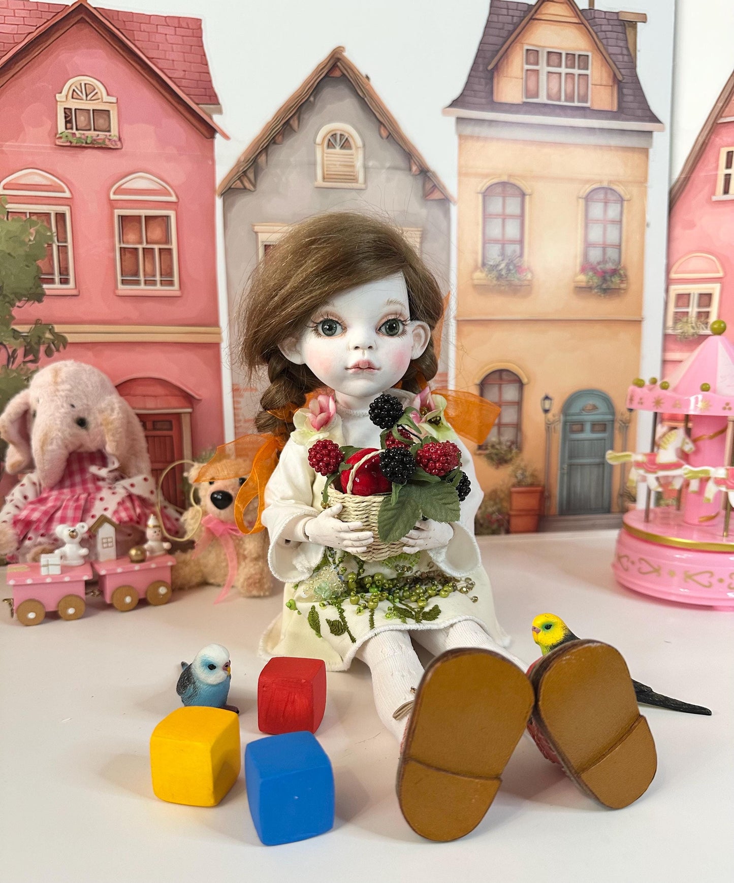 Willow — The Little Autumn Garden Doll 🍂 | OOAK BJD Doll | Handmade Ball Jointed Collectible