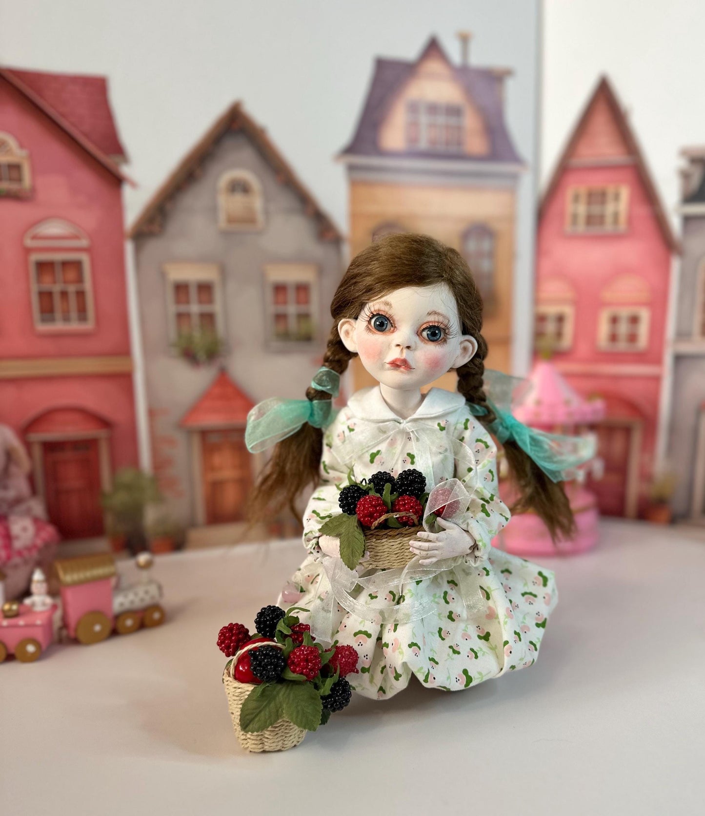 Lily — The Little Spring Town Doll 🌸 | OOAK BJD Doll | Handmade Ball Jointed Collectible