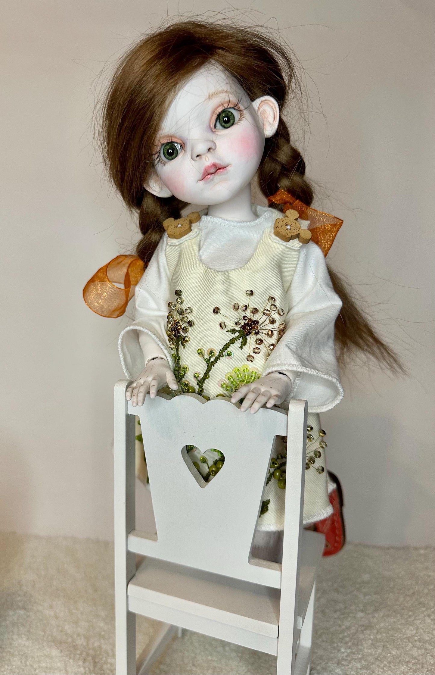 Willow — The Little Autumn Garden Doll 🍂 | OOAK BJD Doll | Handmade Ball Jointed Collectible