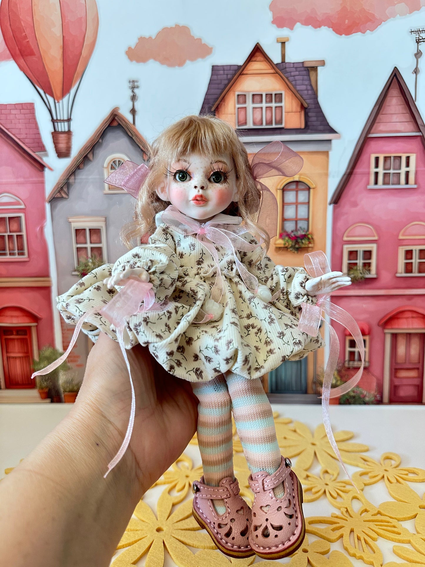 Lilia Pink Ribbon Doll