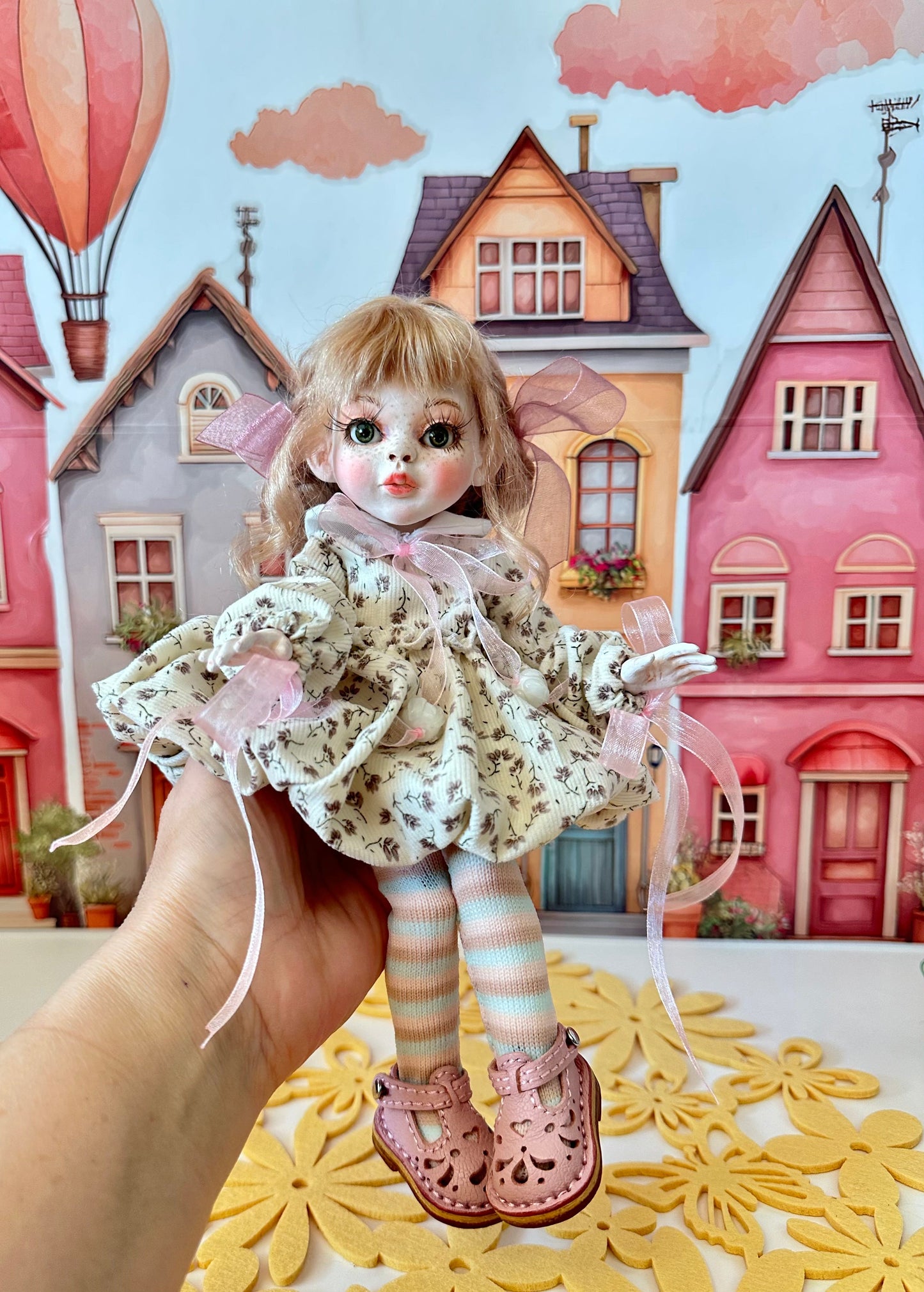 Lilia Pink Ribbon Doll