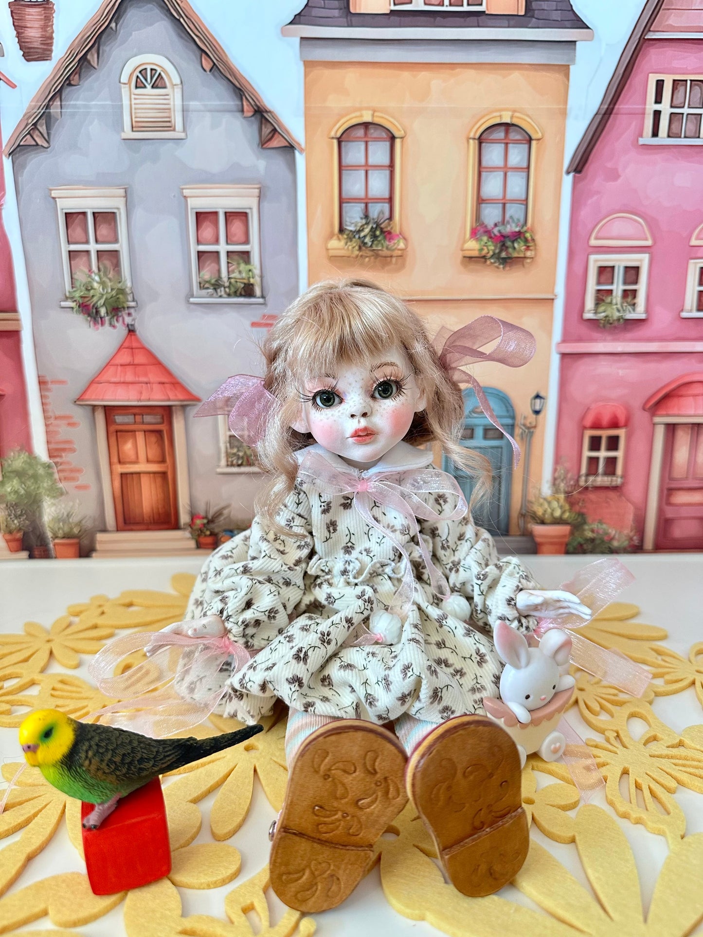 Lilia Pink Ribbon Doll