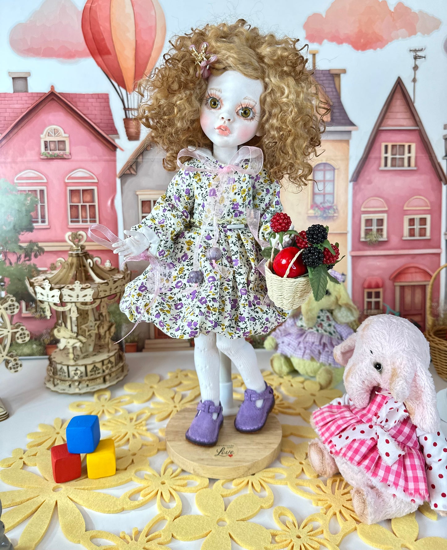 Violet — The Curly Wildflower Doll