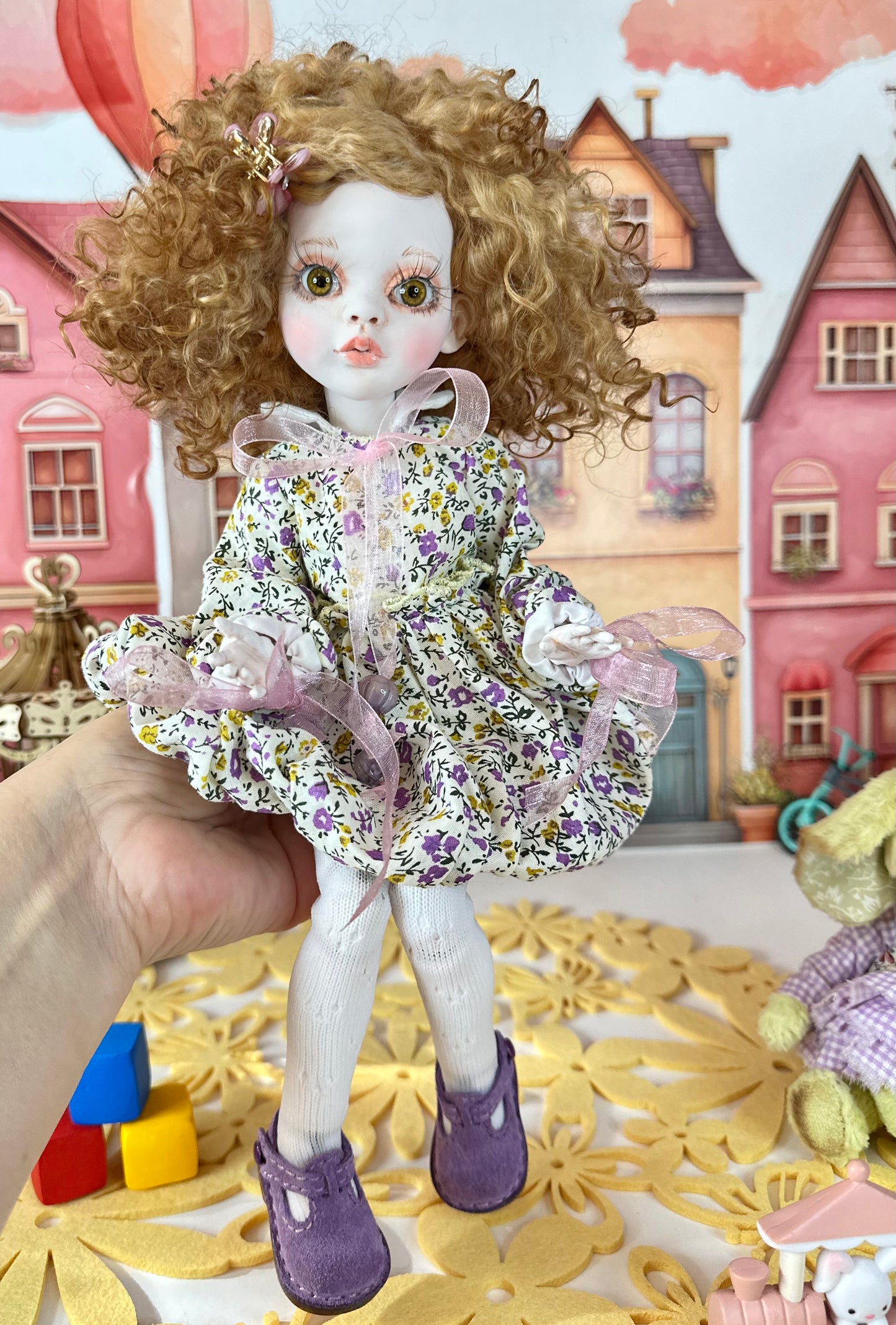 Violet — The Curly Wildflower Doll