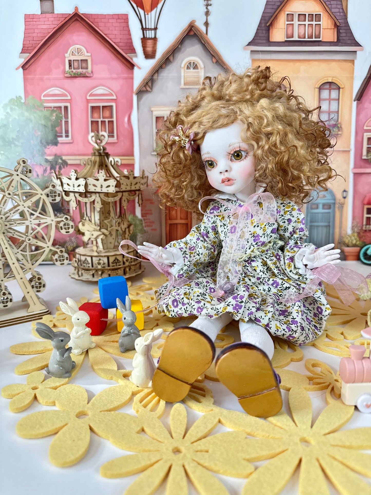 Violet — The Curly Wildflower Doll