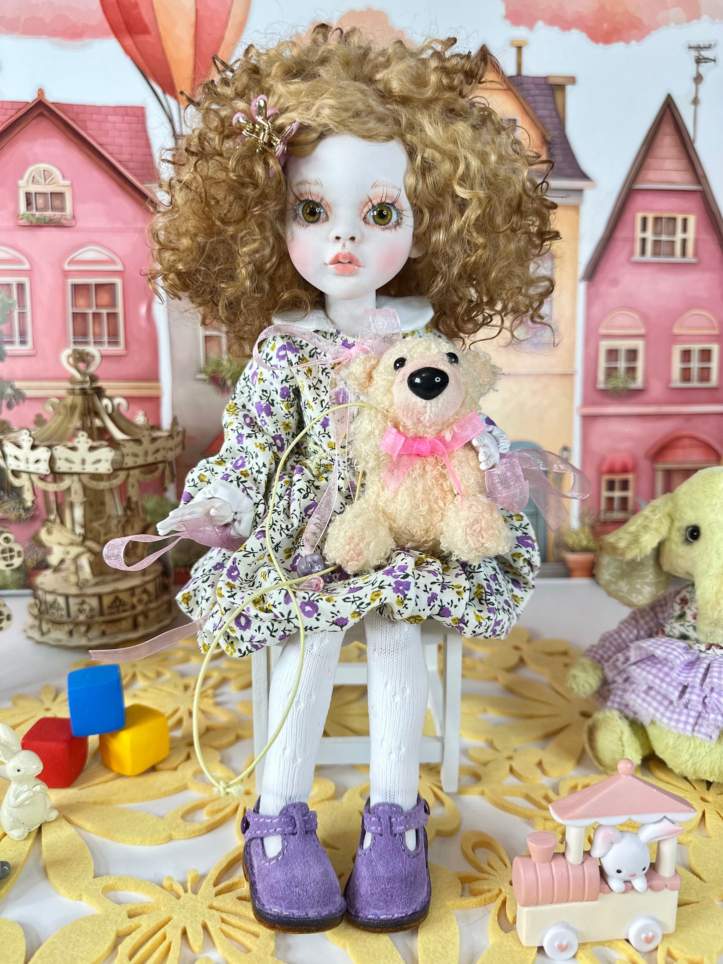 Violet — The Curly Wildflower Doll