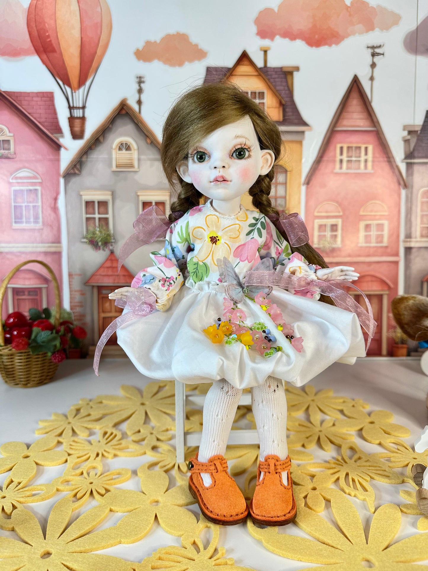 Willow — The Little Autumn Garden Doll 🍂 | OOAK BJD Doll | Handmade Ball Jointed Collectible