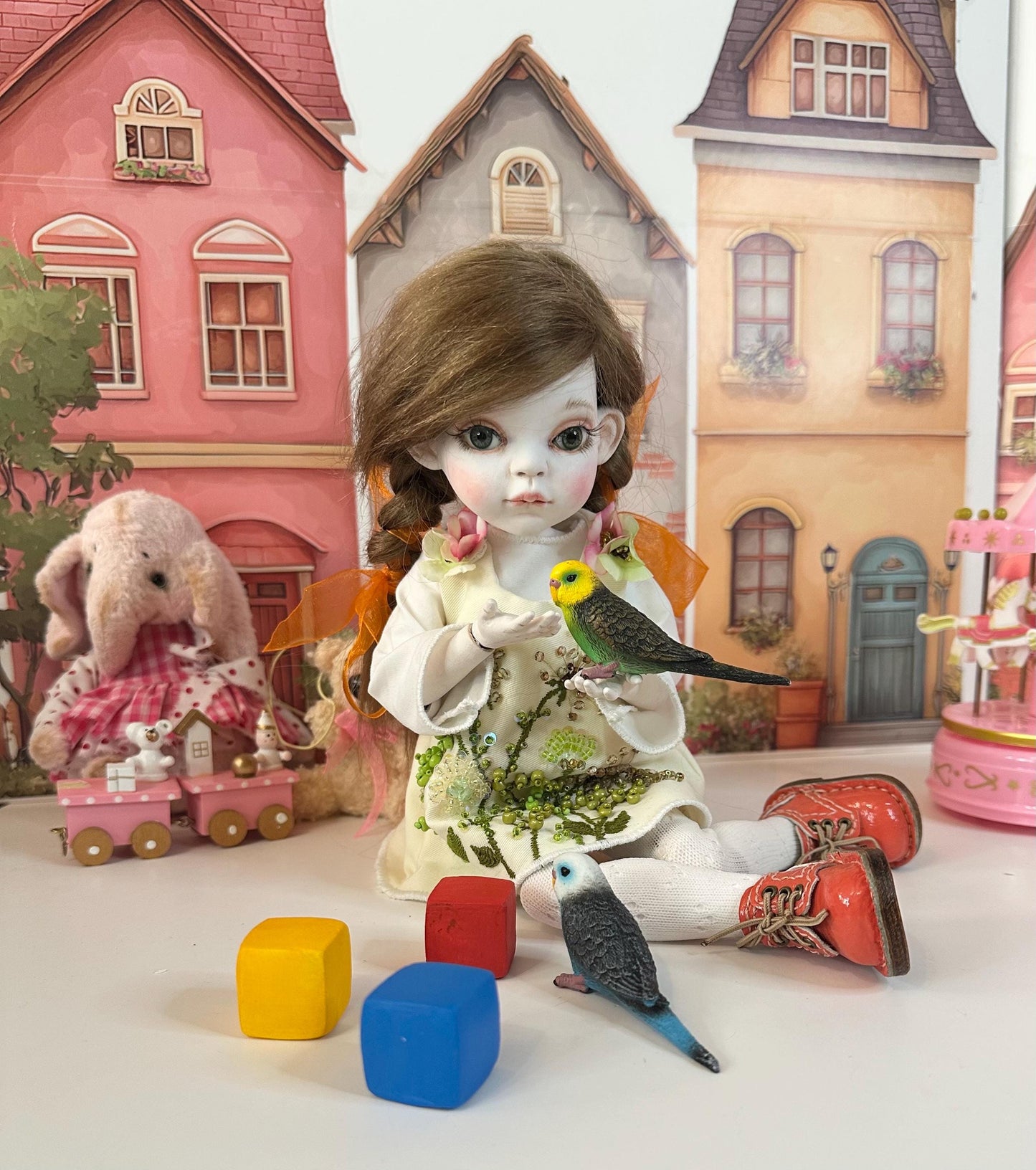 Willow — The Little Autumn Garden Doll 🍂 | OOAK BJD Doll | Handmade Ball Jointed Collectible