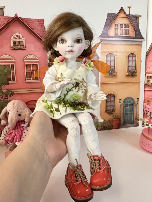 Willow — The Little Autumn Garden Doll 🍂 | OOAK BJD Doll | Handmade Ball Jointed Collectible