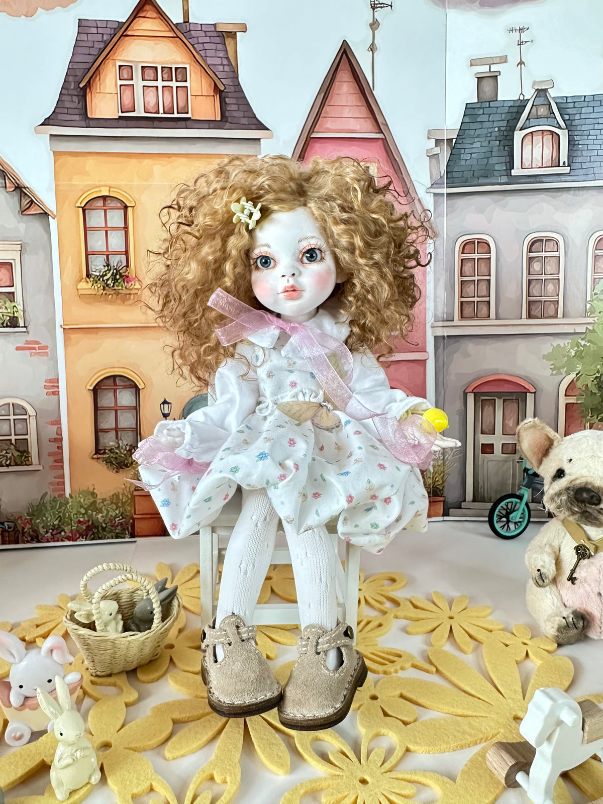 Maisie one-of-a-kind cold porcelain BJD art doll by Olga Uvarova — product image 3