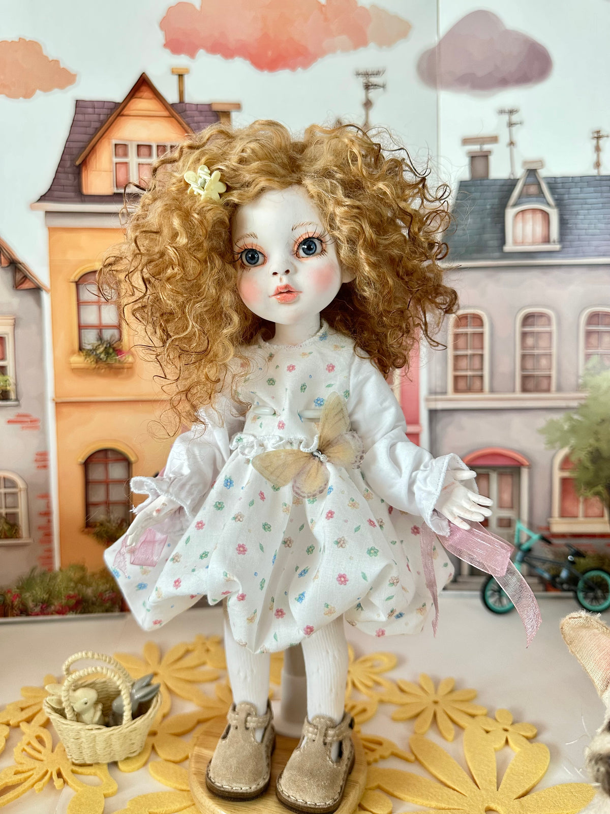 Maisie one-of-a-kind cold porcelain BJD art doll by Olga Uvarova — product image 5
