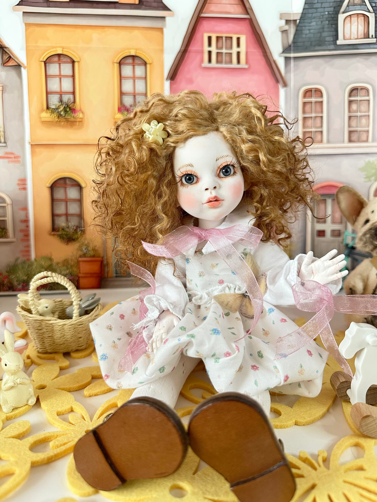 Maisie one-of-a-kind cold porcelain BJD art doll by Olga Uvarova — product image 6