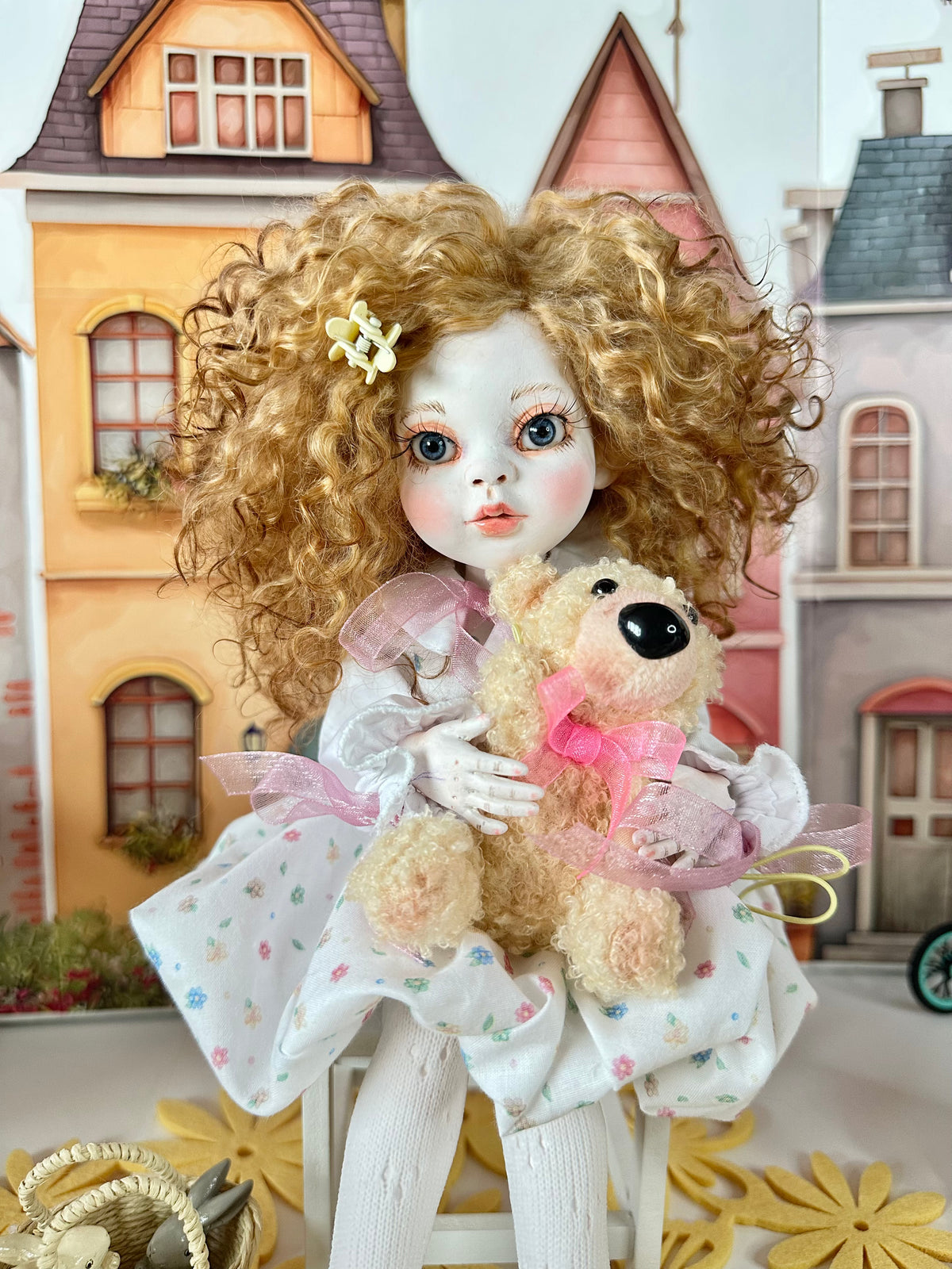 Maisie one-of-a-kind cold porcelain BJD art doll by Olga Uvarova — product image 9