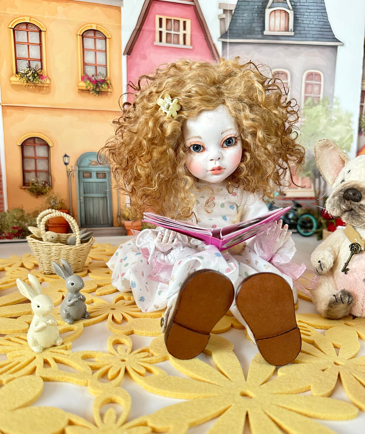 Maisie one-of-a-kind cold porcelain BJD art doll by Olga Uvarova — product image 10