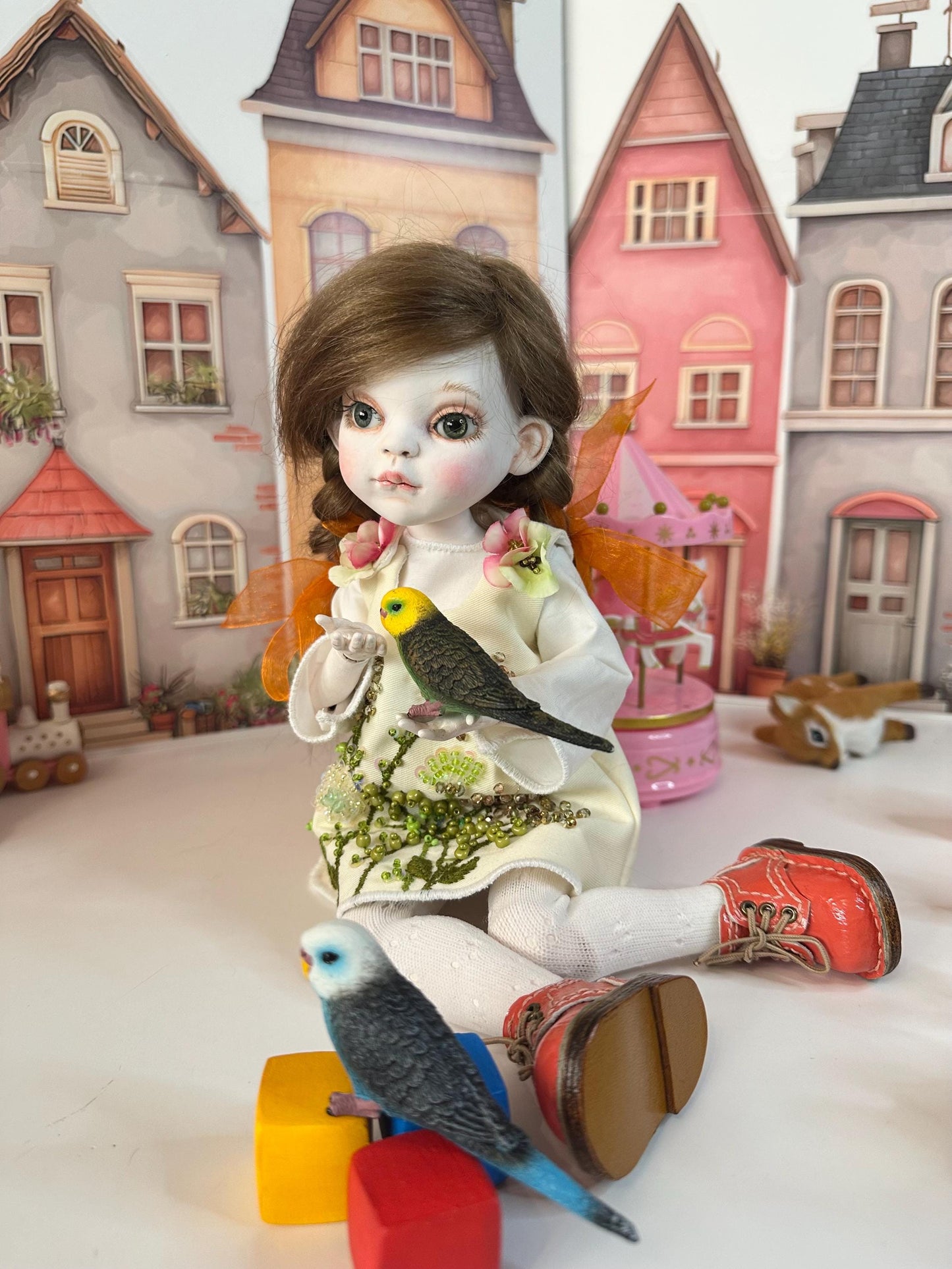 Willow — The Little Autumn Garden Doll 🍂 | OOAK BJD Doll | Handmade Ball Jointed Collectible