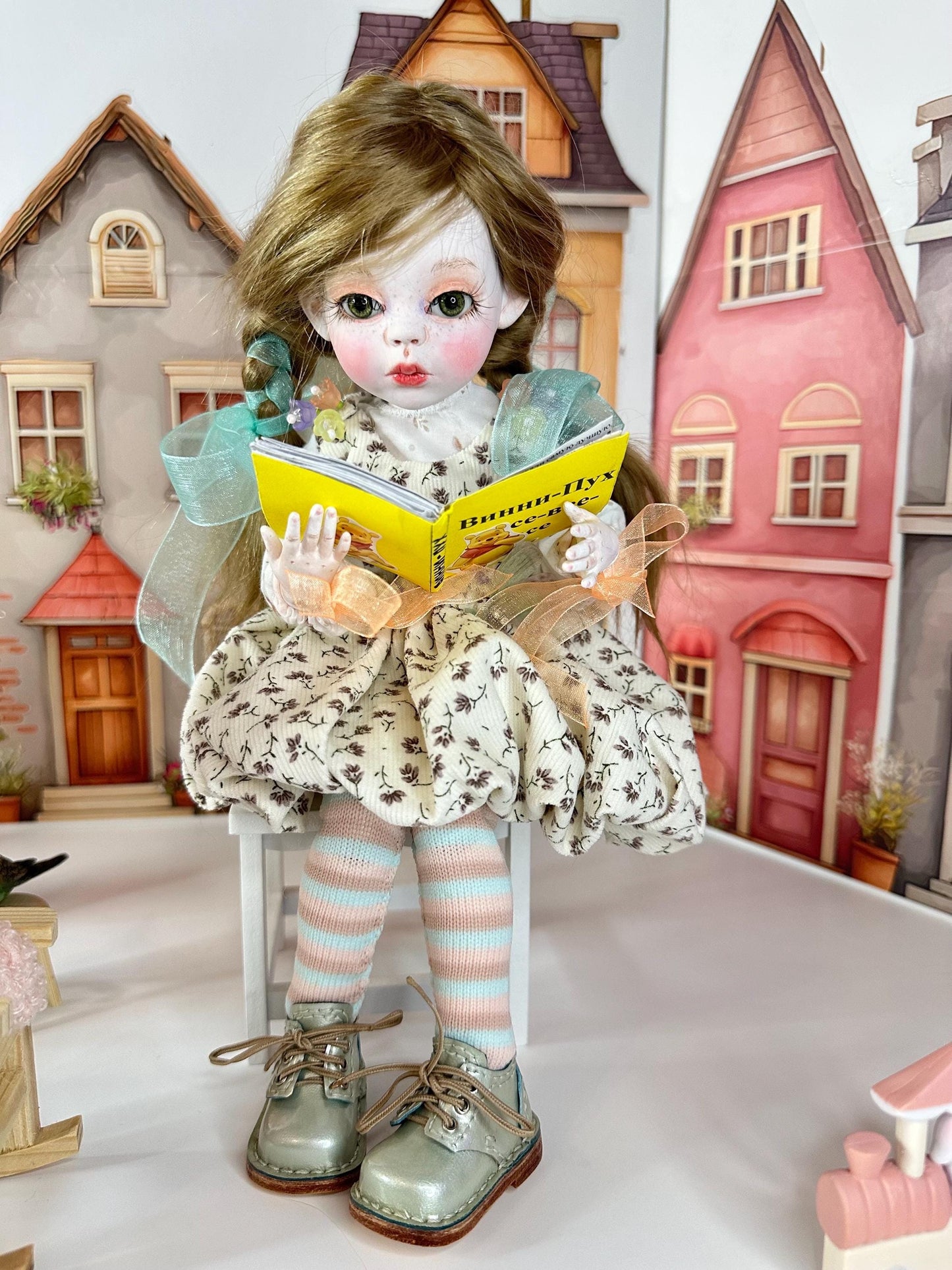 Hazel — The Berry Basket Doll 🍇 | OOAK BJD Doll | Handmade Ball Jointed Collectible