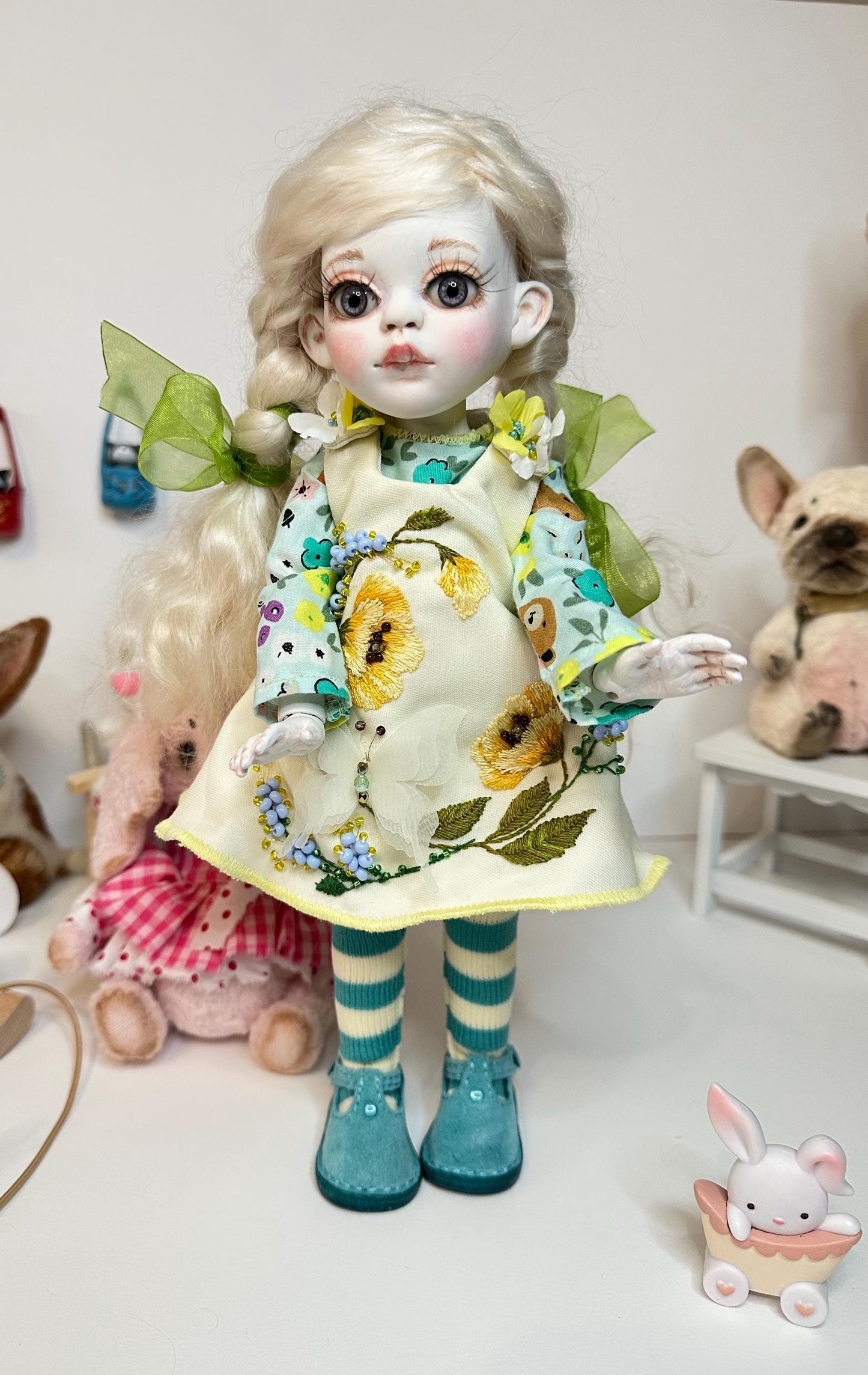 Daisy — The Butterfly Garden Doll 🦋 | OOAK BJD Doll | Handmade Ball Jointed Collectible by Olga Uvarova